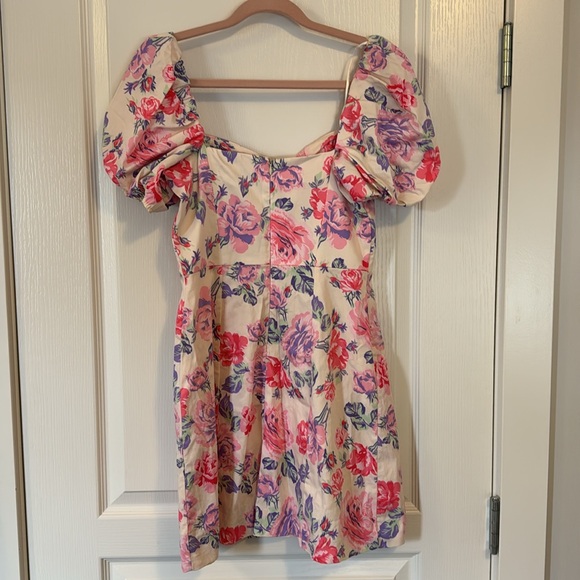 Zara Pink Floral Mini Dress - Picture 2 of 2